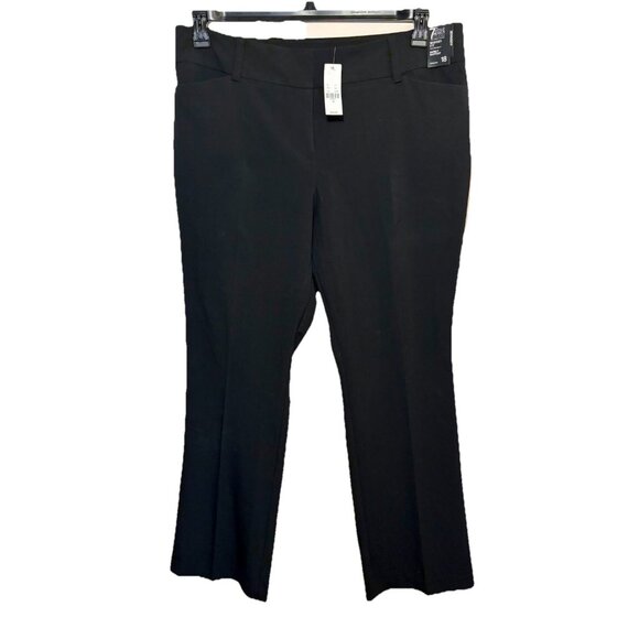 7th Avenue Design Studio NY & Company Womens Size 18 Black Barely Bootcut Pants - Picture 1 of 11